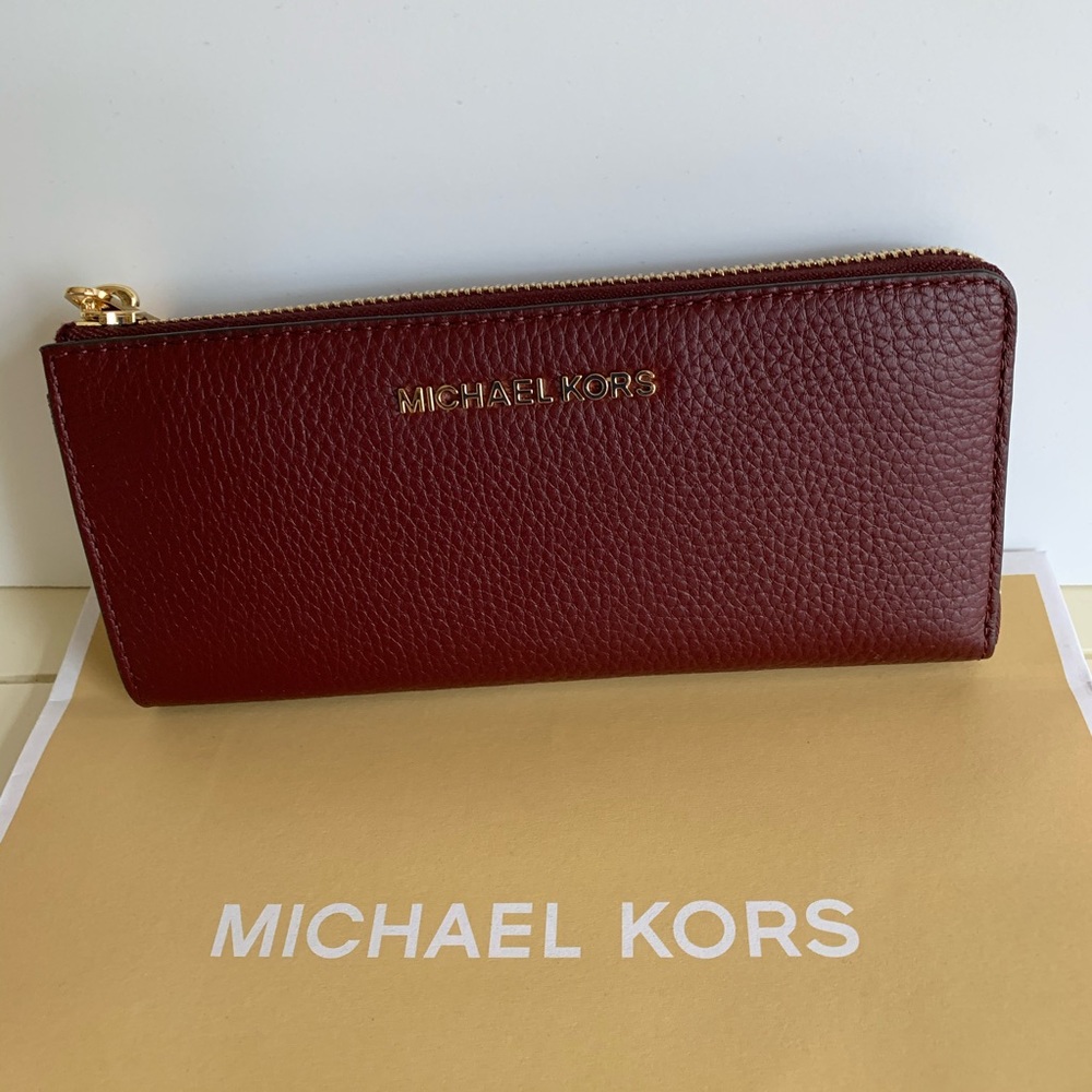 MICHAEL KORS JET SET LG 3/4 ZIP AROUND WAL… - Picture 3 of 8